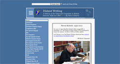 Desktop Screenshot of distantwriting.co.uk