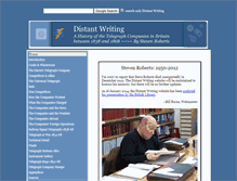 Tablet Screenshot of distantwriting.co.uk